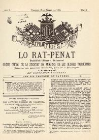 Lo Rat-Penat : Periódich Lliterari Quincenal. Any I, núm. 5 (15 de febrer de 1885)