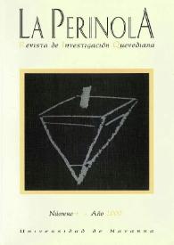 La Perinola : revista de investigación quevediana. Núm. 4, 2000 | Biblioteca Virtual Miguel de Cervantes