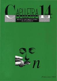 Caplletra: Revista Internacional de Filologia. Núm. 14, primavera de 1993 | Biblioteca Virtual Miguel de Cervantes