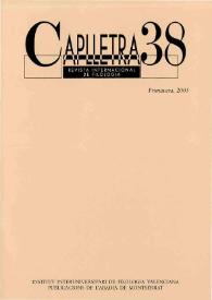 Caplletra: Revista Internacional de Filologia. Núm. 38, primavera de 2005 | Biblioteca Virtual Miguel de Cervantes