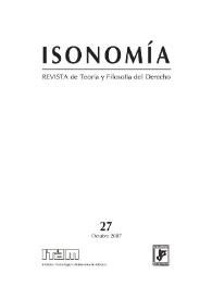 Isonomía : Revista de Teoría y Filosofía del Derecho. Núm. 27, octubre 2007 | Biblioteca Virtual Miguel de Cervantes