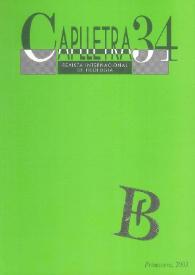 Caplletra: Revista Internacional de Filologia. Núm. 34, primavera de 2003 | Biblioteca Virtual Miguel de Cervantes