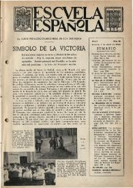Escuela española. Año III, núm. 98, 1 de abril de 1943 | Biblioteca Virtual Miguel de Cervantes