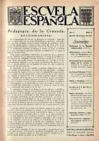Escuela española. Año I, núm. 6, 28 de junio de 1941 | Biblioteca Virtual Miguel de Cervantes