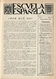 Escuela española. Año II, Primer semestre, núm. 41, 26 de febrero de 1942 | Biblioteca Virtual Miguel de Cervantes