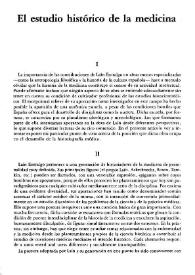 El estudio histórico de la medicina / José Mª López Piñero | Biblioteca Virtual Miguel de Cervantes