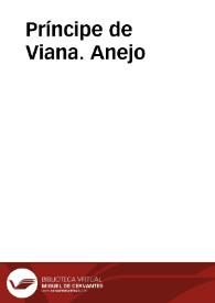Príncipe de Viana. Anejo | Biblioteca Virtual Miguel de Cervantes