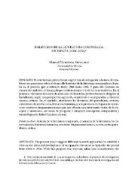 Balbuceos de la literatura comparada en España (1900-1936) / Manuel Martínez Arnaldos | Biblioteca Virtual Miguel de Cervantes