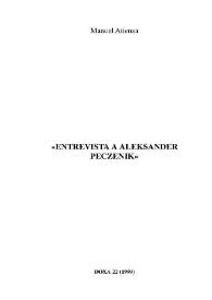 Entrevista a Aleksander Peczenik / Manuel Atienza | Biblioteca Virtual Miguel de Cervantes