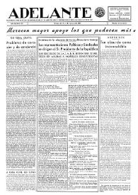 Adelante : Órgano del Partido Socialista Obrero [Español] (México, D. F.). Año II, núm. 25, 1 de febrero de 1943 | Biblioteca Virtual Miguel de Cervantes