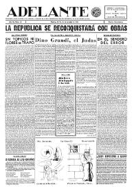 Adelante : Órgano del Partido Socialista Obrero [Español] (México, D. F.). Año II, núm. 42, 15 de octubre de 1943 | Biblioteca Virtual Miguel de Cervantes