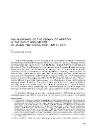 The Mudejars of the Crown of Aragon in the early documents of Jaume the Conqueror (1218-1227) / Por Christopher Davis | Biblioteca Virtual Miguel de Cervantes