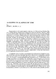 La guerra de al-Azraq de 1249 / Robert I. Burns | Biblioteca Virtual Miguel de Cervantes