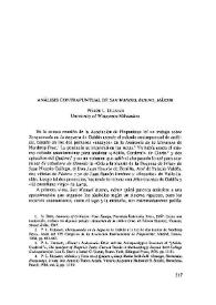Análisis contrapuntual de "San Manuel Bueno, mártir" / Pierre L.Ullman  | Biblioteca Virtual Miguel de Cervantes