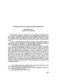 Estilística de la gradación en los adjetivos / Emma Martinell | Biblioteca Virtual Miguel de Cervantes
