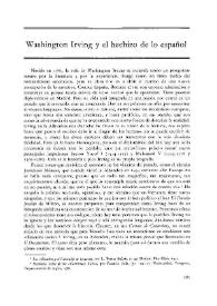 Washington Irving y el hechizo de lo español / Cándido Pérez Gallego | Biblioteca Virtual Miguel de Cervantes