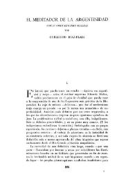 El meditador de la argentinidad (Notas sobre Eduardo Mallea) / por Guillermo Díaz-Plaja | Biblioteca Virtual Miguel de Cervantes