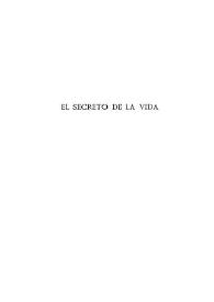 El secreto de la vida / Miguel de Unamuno | Biblioteca Virtual Miguel de Cervantes