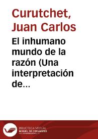 El inhumano mundo de la razón (Una interpretación de "El astillero") / Juan Carlos Curutchet | Biblioteca Virtual Miguel de Cervantes