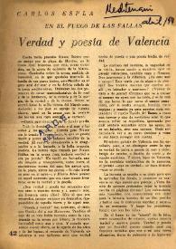 En el fuego de las Fallas. Verdad y poesía de Valencia / Carlos Esplá | Biblioteca Virtual Miguel de Cervantes