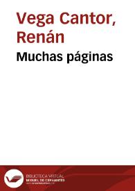 Muchas páginas | Biblioteca Virtual Miguel de Cervantes