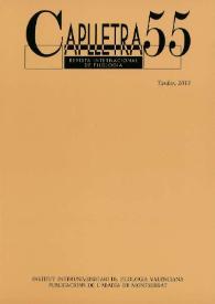 Caplletra: Revista Internacional de Filologia. Núm. 55, tardor de 2013 | Biblioteca Virtual Miguel de Cervantes