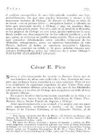 César E. Pico / Pedro Laín Entralgo | Biblioteca Virtual Miguel de Cervantes