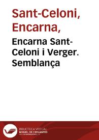 Encarna Sant-Celoni i Verger. Semblança | Biblioteca Virtual Miguel de Cervantes