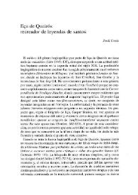 Eça de Queirós recreador de leyendas de santos / Jordi Cerdà | Biblioteca Virtual Miguel de Cervantes