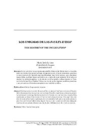 Los enigmas de las "Faules d'Isop" / María Jesús Lacarra | Biblioteca Virtual Miguel de Cervantes