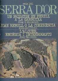 Serra d'Or. Any XXIII, núm. 260, maig 1981 | Biblioteca Virtual Miguel de Cervantes
