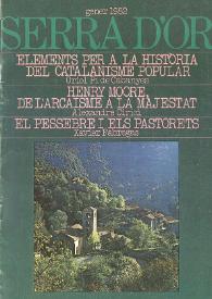 Serra d'Or. Any XXIV, núm. 268, gener 1982 | Biblioteca Virtual Miguel de Cervantes