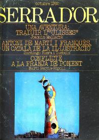 Serra d'Or. Any XXIV, núm. 277, octubre 1982 | Biblioteca Virtual Miguel de Cervantes