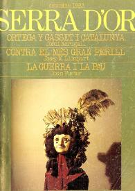 Serra d'Or. Any XXV, núm. 288, setembre 1983 | Biblioteca Virtual Miguel de Cervantes