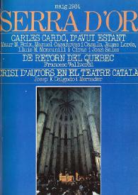 Serra d'Or. Any XXVI, núm. 296, maig 1984 | Biblioteca Virtual Miguel de Cervantes