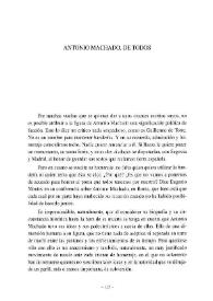 Antonio Machado, de todos | Biblioteca Virtual Miguel de Cervantes