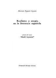 Realismo y utopía en la literatura española / Mariano Baquero Goyanes | Biblioteca Virtual Miguel de Cervantes