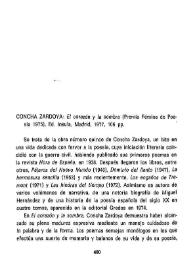 Concha Zardoya: "El corazón y la sombra" (Premio de poesía 1975), Ed. Ínsula, Madrid, 1977, 106 pp. / H. S. | Biblioteca Virtual Miguel de Cervantes