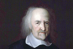 Retrato de Thomas Hobbes (Malmesbury, 1588 -Derbyshire, 1679), por John Michael Wright. Filósofo inglés que está considerado como uno de los fundadores de la filosofía política moderna. Fuente: Wikipedia, National Portrait Gallery (Londres).