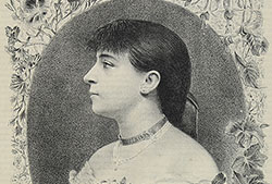 Concepción Gimeno de Flaquer, c. 1889 (Fuente: «El Álbum de la Mujer», año 7, tomo 13, n.º 1, 7/7/1889, cubierta).