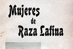 Portada de «Mujeres de raza latina», Madrid, Imprenta del Asilo de Huérfanos del Sagrado Corazón de Jesús, 1904.