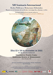 Cartel del XII Seminario Internacional Redes Públicas y Relaciones Editoriales