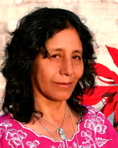 Fotografía a color de Gloria Mendoza Borda hacia 2010.