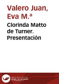 Clorinda Matto de Turner. Presentación