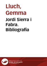 Jordi Sierra i Fabra. Bibliografía