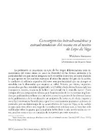 Convergencias intradramáticas y extradramáticas del soneto en el teatro de Lope de Vega