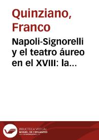 Napoli-Signorelli y el teatro áureo en el XVIII: la crítica a las tragedias de Calderón