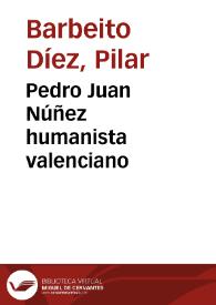 Pedro Juan Núñez humanista valenciano