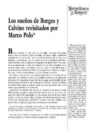 Los sueños de Borges y Calvino revisitados por Marco Polo
