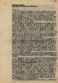 Carta de José Giral al Presidente del Congreso de los Diputados. París, 3 de mayo 1946